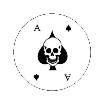 ACE OF SPADES (jelvény, 2,5 cm)