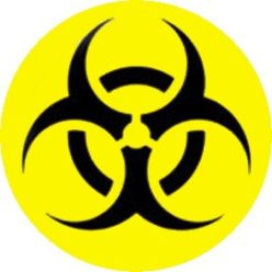 BIOHAZARD (jelvény, 2,5 cm)