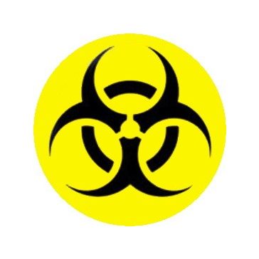 BIOHAZARD (jelvény, 2,5 cm)