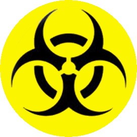 BIOHAZARD (jelvény, 2,5 cm)