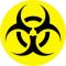 BIOHAZARD (jelvény, 2,5 cm)