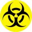BIOHAZARD (jelvény, 2,5 cm)
