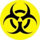BIOHAZARD (jelvény, 2,5 cm)