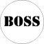 BOSS (jelvény, 2,5 cm)