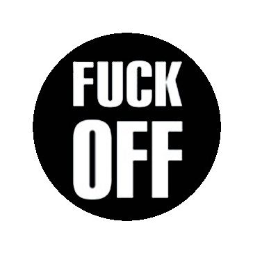 FUCK OFF (jelvény, 2,5 cm)