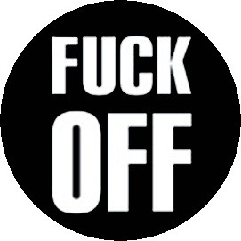 FUCK OFF (jelvény, 2,5 cm)