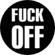 FUCK OFF (jelvény, 2,5 cm)