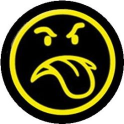 SMILEY: Nyelv (jelvény, 2,5 cm)