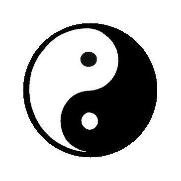 YIN YANG (jelvény, 2,5 cm)