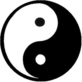 YIN YANG (jelvény, 2,5 cm)