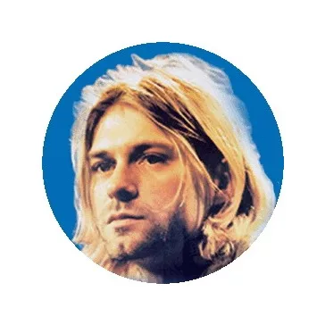 KURT COBAIN: Face (jelvény, 2,5 cm)