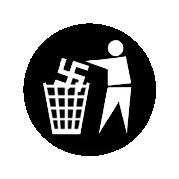 GEGEN NAZIS (jelvény, 2,5 cm)