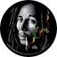 BOB MARLEY: Smoke (jelvény, 2,5 cm)