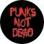 PUNKS NOT DEAD (jelvény, 2,5 cm)
