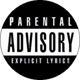 PARENTAL ADVISORY (jelvény, 2,5 cm)