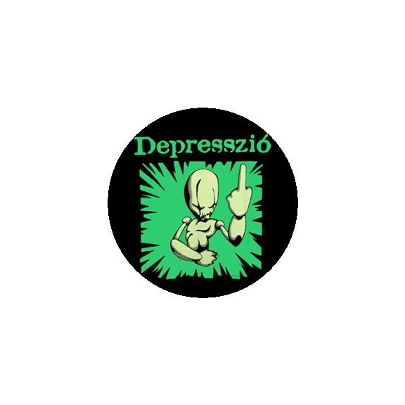 DEPRESSZIÓ: Sokkold a rendszert! (jelvény, 2,5 cm) DEPRESSZIÓ: Sokkold a rendszert! (jelvény, 2,5 cm)