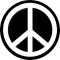 PEACE SYMBOL (F/F) (jelvény, 2,5 cm)