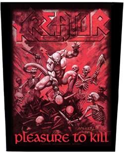 KREATOR: Pleasure To Kill (hátfelvarró / backpatch)