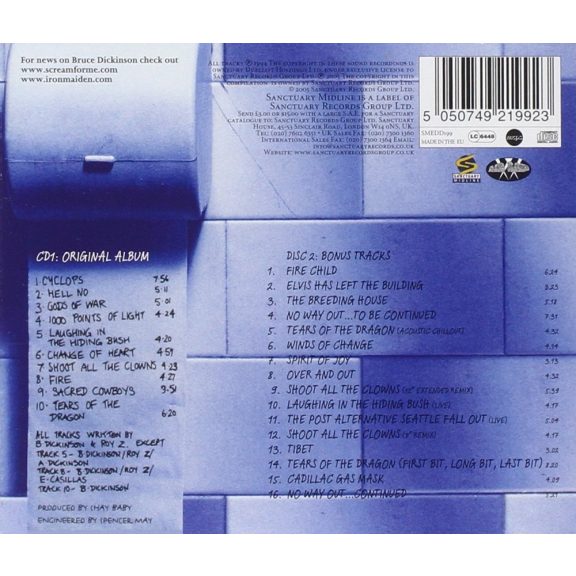 BRUCE DICKINSON: Balls To Picasso (2CD) BRUCE DICKINSON: Balls To Picasso (2CD)