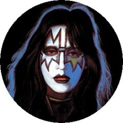 KISS: Ace Frehley (jelvény, 2,5 cm)