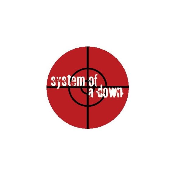 SYSTEM OF A DOWN: Target (jelvény, 2,5 cm) SYSTEM OF A DOWN: Target (jelvény, 2,5 cm)