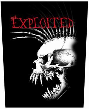 EXPLOITED: Bastard Skull (hátfelvarró / backpatch)