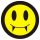 GOTH SMILEY (jelvény, 2,5 cm)