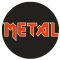 METAL (jelvény, 2,5 cm)