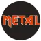 METAL (jelvény, 2,5 cm)