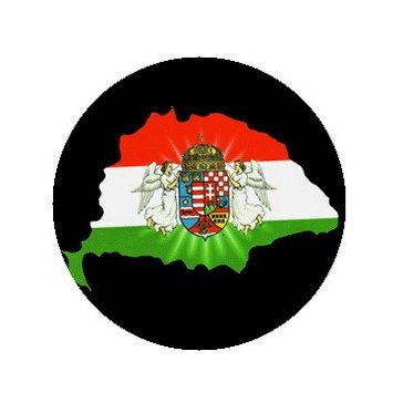 NAGY-MAGYARORSZÁG: Angyalokkal (jelvény, 2,5 cm)