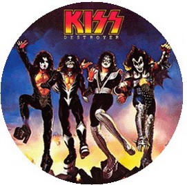 KISS: Destroyer (jelvény, 2,5 cm)