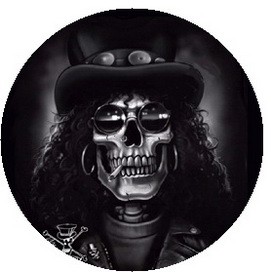 SLASH: Skull (jelvény, 2,5 cm)
