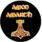 AMON AMARTH: Logo (jelvény, 2,5 cm)