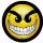 SMILEY: Gonosz (jelvény, 2,5 cm)