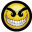 SMILEY: Gonosz (jelvény, 2,5 cm)