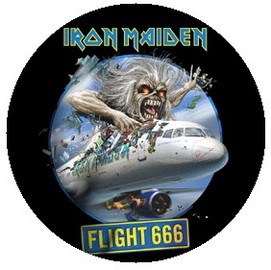 IRON MAIDEN: Flight 666 (jelvény, 2,5 cm)