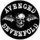 AVENGED SEVENFOLD: Logo (jelvény, 2,5 cm)