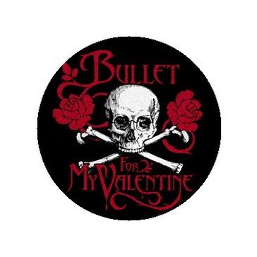 BULLET FOR MY VALENTINE: Skull Logo (jelvény, 2,5 cm)