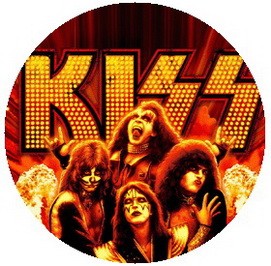 KISS: Fire (jelvény, 2,5 cm)