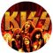 KISS: Fire (jelvény, 2,5 cm)