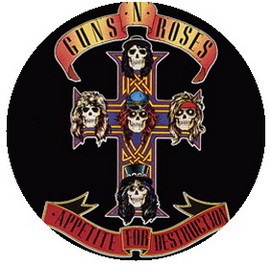 GUNS N' ROSES: Appetite For Destruction (jelvény, 2,5 cm)