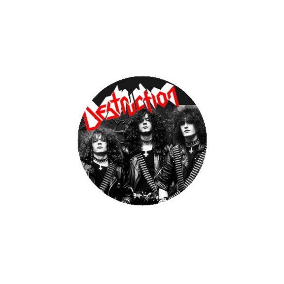 DESTRUCTION: Band (jelvény, 2,5 cm) DESTRUCTION: Band (jelvény, 2,5 cm)