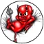 DEVIL BABY (jelvény, 2,5 cm)
