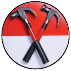 PINK FLOYD: Hammers (jelvény, 2,5 cm)