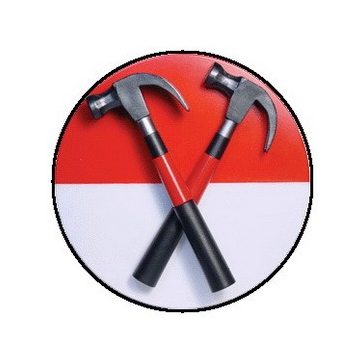 PINK FLOYD: Hammers (jelvény, 2,5 cm)