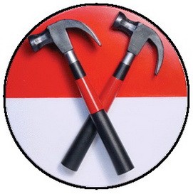 PINK FLOYD: Hammers (jelvény, 2,5 cm)