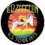 LED ZEPPELIN: U.S. 1975 (jelvény, 2,5 cm)
