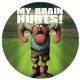 MONTY PYTHON: My Brain Hurts! (jelvény, 2,5 cm)