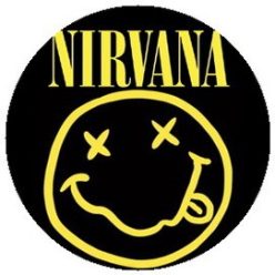 NIRVANA: Smiley (jelvény, 2,5 cm)