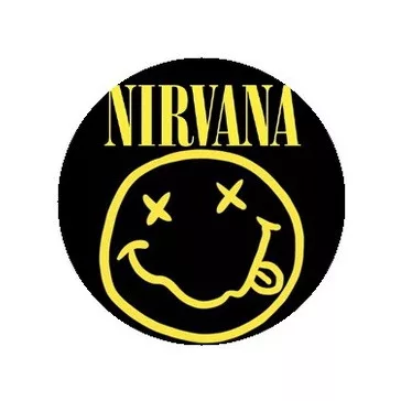 NIRVANA: Smiley (jelvény, 2,5 cm)